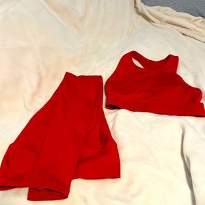 Fabletics sports bra and leggings